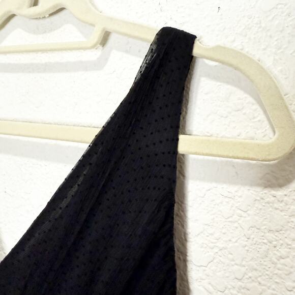 NWOT The J. Peterman Co. Vintage 90s Silk Dot Dress Whimsigoth Midi Deadstock - Picture 5 of 9